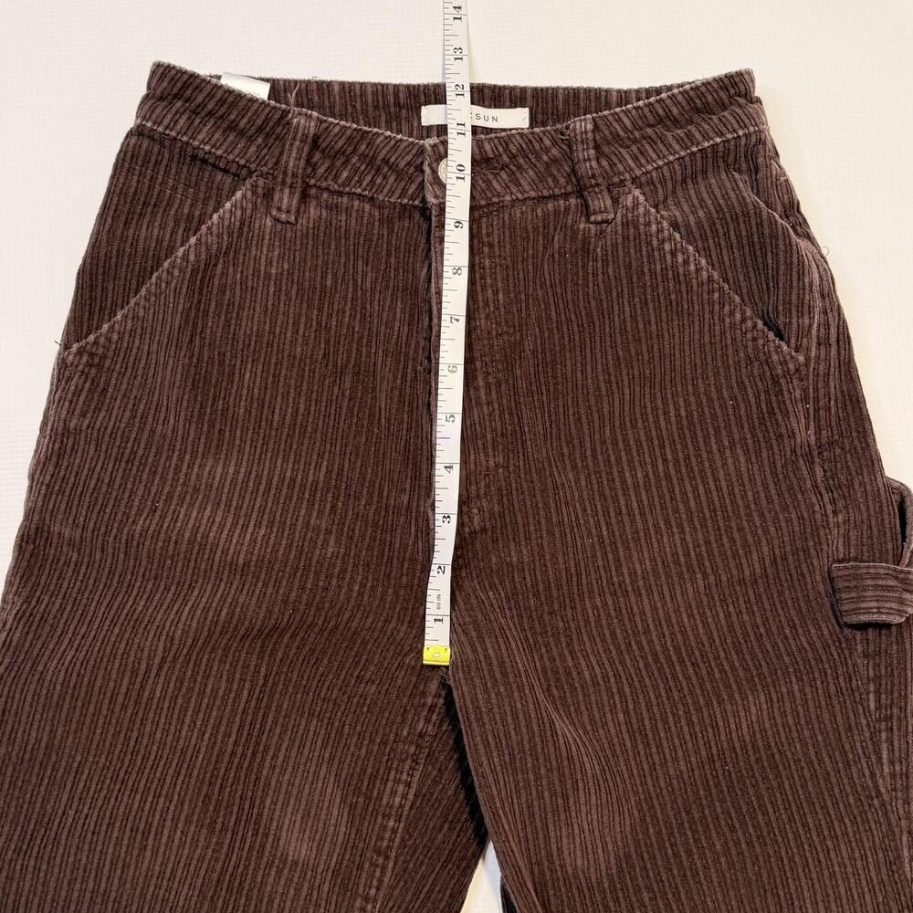 PacSun Pants Juniors 26 Brown 90s BF Carpenter Corduroy Straight Leg Relaxed - Picture 10 of 12